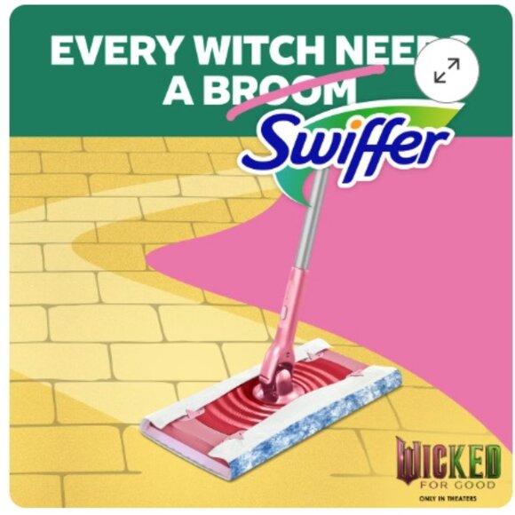 Wicked PINK Swiffer Unscented Sweep + Mop Deluxe Floor Cleaners SHIPS FAST - Picture 5 of 9